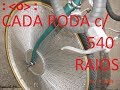 RODA DE BICICLETA COM 540 RAIOS by KOJI