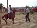 MIGUE DE MAESTRO ENSENANDOLE A WILLIAM A MONTAR