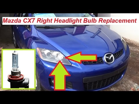 Mazda CX7 CX 7 Right Headlight Light Bulb Replacement Passenger Side