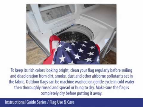 how to properly dispose of a nylon american flag