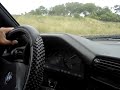 Flying a 1987 bmw  325I (6 cyl) inside view
