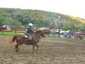 Chardonay Oliver training a pony for barrel racing!!