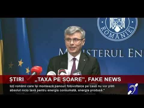 ”Taxa pe soare”, fake news