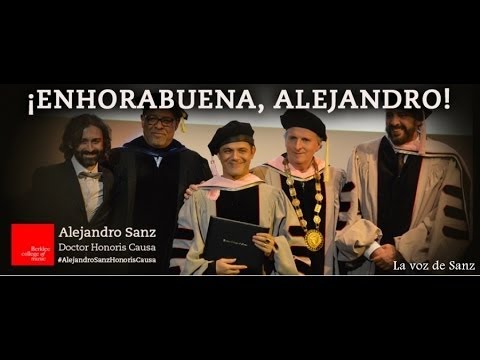 alejandro - AlejandroSanzHonorisCausa/ @LaVozDeSanzVzla. Alejandro Sanz, doctor