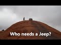 Moab rock crawling in a Crown Victoria - baby lions back slick rock jeep climb