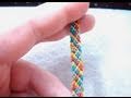 ► Friendship Bracelet Tutorial 4 - Beginner - The Rag Rug (Easy Pattern)