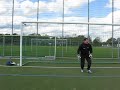 Technikdemonstration aus dem Techniktraining:Der tiefe UmarmungsgriffAngewandt um flache, scharf geschossene Bälle direkt auf den Torhüter sicher zu kontrollierenThis is a demontration of a goalkeepers technique out of the technique drillsThe deep safty is done at hard direct towards the goalkeeper shoots, which come close to the ground.