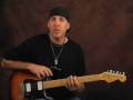 Solo electric guitar lesson arpeggio blues rock over chords