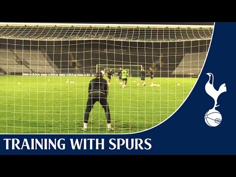 Spurs vs Partizan Belgrade - pre-match shooting practice