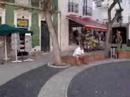 a quick spin around a charming plaza in lagos, portugal, named after one of portugal's foremost poets.