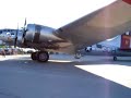 B-17G Flying Fortress engine start B-17G Flying Fortress engine start