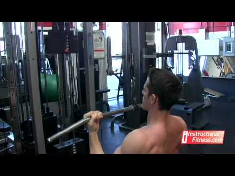 underhand - Personal fitness trainer Joe Tong teaches the proper way to do underhand pull downs. Exercises: The lats. If you have any fitness questions, please submit th...