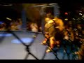 fighter knocks himself out after win, back flip, failure,celebration gone bad, tko, lands on head,