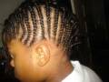 Braided Mohawk with weave