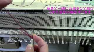 タッピを使った2色の編み出し