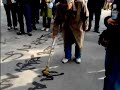 Crazy Chinese guy writing calligraphy (part 2)