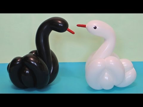 Как из шариков сделать лебедей из 551 Как из шариков сделать лебедей из 66
