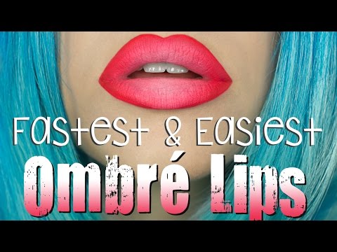 how to apply ombre lips