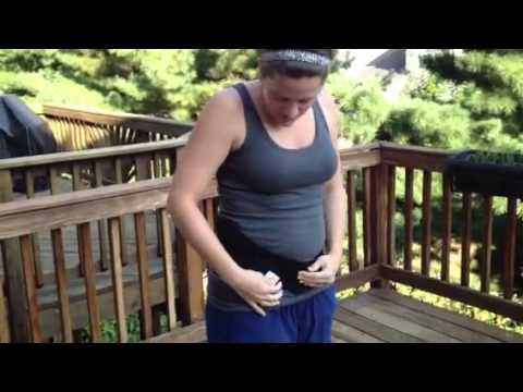 how to wear a pregnancy support belt