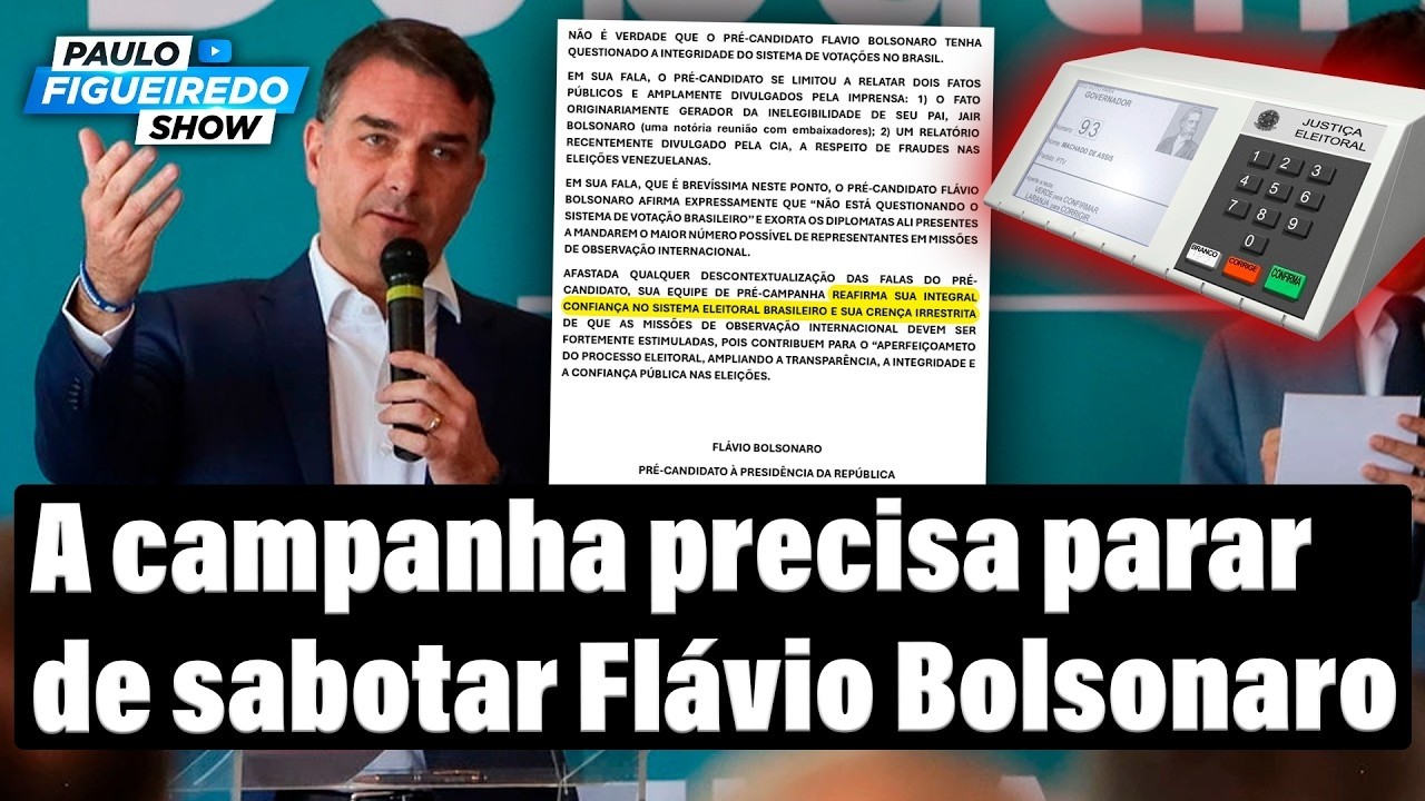 A Equipe de Flávio Bolsonaro Precisa Parar de Sabotá-lo (ELES ATACARAM DE NOVO)