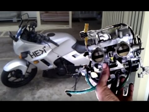 how to clean the carburetor on a kawasaki ninja 250r