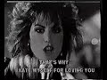 I hate my self for loving you - Joan Jett