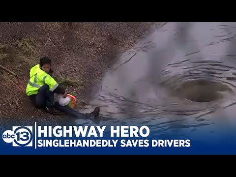 Bohater na autostradzie. Dzięki niemu wszyscy mogli ruszczyć w dalszą drogę