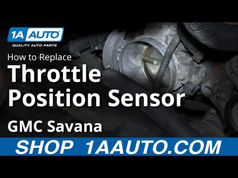 How To Install Replace TPS Throttle Position Sensor 2000-13 GMC Savana Chevy Express 5.3L 6.0L