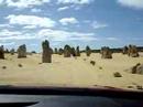 Pinnacles, Nambung National Park, Western Australia from a Camry