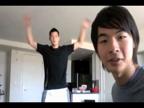 Kevjumba teaches Jeremy Lin how to YouTube