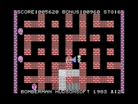 Bomber Man (1983, MSX, Hudson Soft)