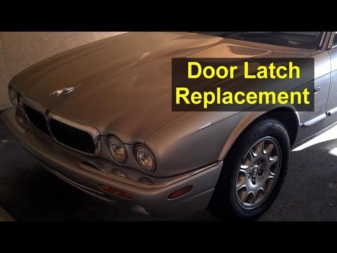 Jaguar XJ8 door will not open. Door panel removal, latch removal – Auto Repair Series