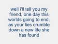 Face Down lyrics - by the Red Jumpsuit Apparatus