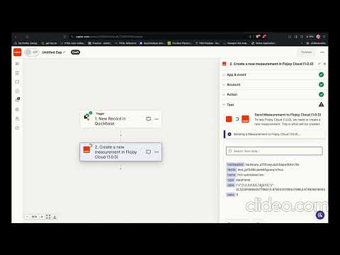 Connect Quickbase forms to Flojoy Cloud through Zapier