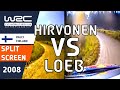 WRC Split Screens: Loeb and Hirvonen SS20 Finland 2008 Requested by tomblord12