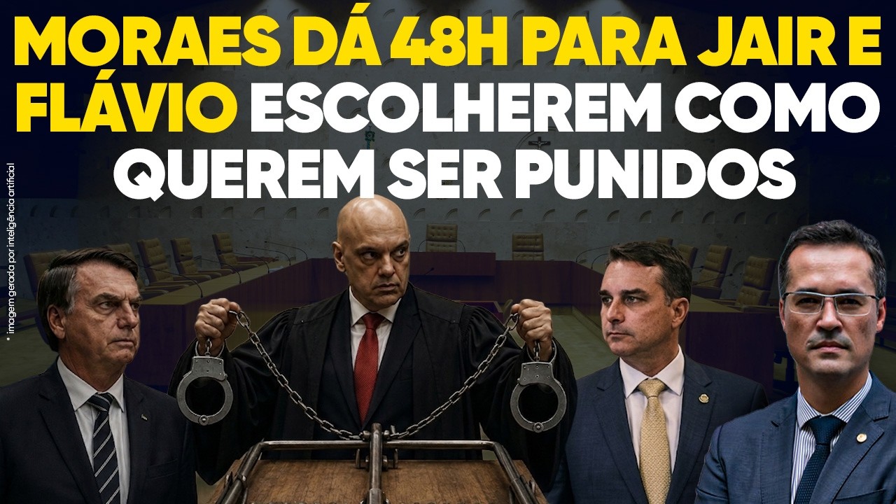 Moraes Tem Surto Sádico Contra Jair e Flávio Bolsonaro!