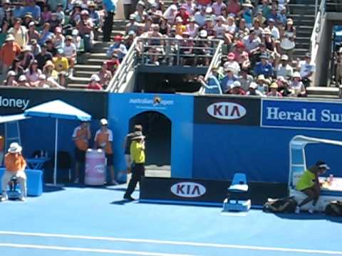 Pantless Streaker Dances Across Tennis Court 