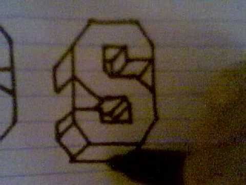 how to draw block letter p