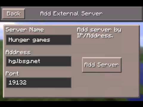 how to join a minecraft hunger games server