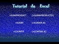 Tutorial de Excel en Español: Formulas SUMIF, COUNTIF,SUMPRODUCT