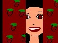 there is a message hidden in the music video:)
the lyrics of the song : 
like a red sky, it goes on forever
when you're in the strawberry fields
just listen, you can hear them
they'll call out loudly
they shout, 