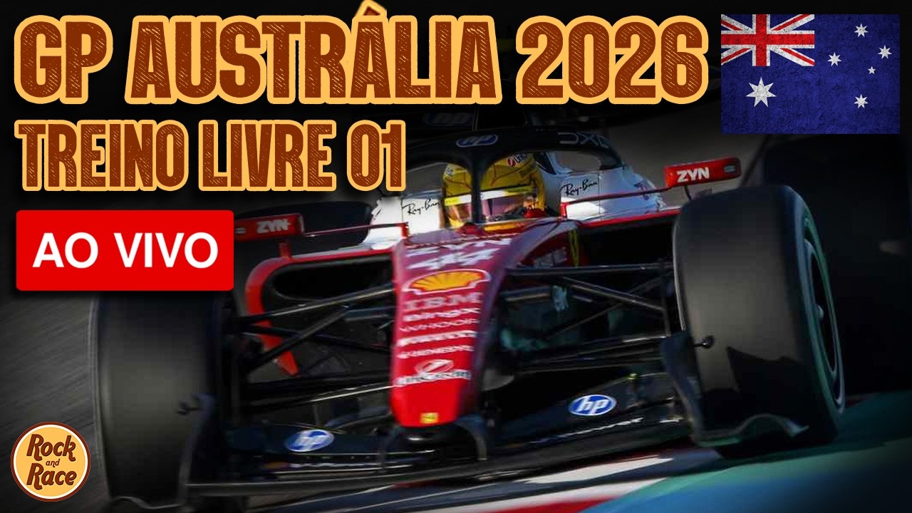 GP AUSTRÁLIA 2026 - AO VIVO - Treino Livre 01 - Análise e comentários em tempo real