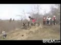 downhill bike crash