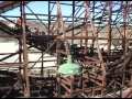 Psyclone Wooden Roller Coaster POV - Six Flags Magic Mountain