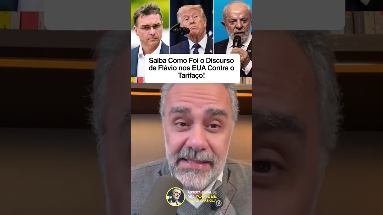 🚨  Saiba Como Foi o Discurso de Flávio nos EUA Contra o Tarifaço!