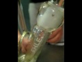 PHIRE 22" 7mm Thick Dome Perc Bong W/ Inline & We The People 4 Arm Ashcatcher Purp Rip
