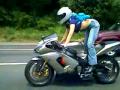TOTAL HOTTIE ON A BIKE - MOTORCYLE