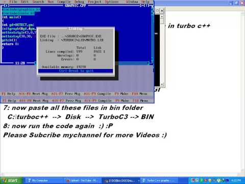 how to draw graphics in turbo c