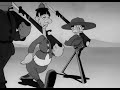 porky pig, draftee 158 3/4, presents a newsreel entitled 