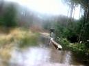 Flooded Log Balance at Dalbeattie - Falls Flooded Log Balance at Dalbeattie - Falls
